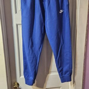 Nike Men Blue Sweatpants And Pullover Hoodie Size Medium